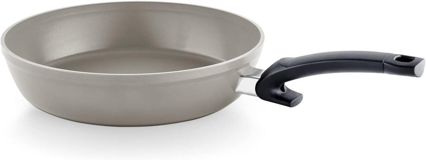 8 Inch Warm Grey Aluminum Ceramic Non-Stick Frying Pan