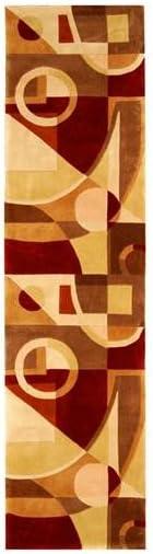 Beige and Multi Wool Handmade Abstract Area Rug 9'6" x 13'6"