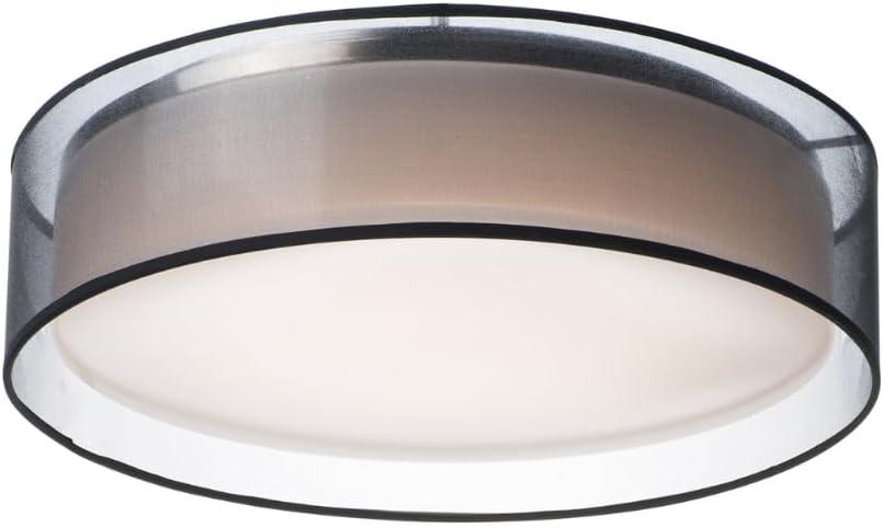 Maxim 10220WL 16 in. Prime LED Flush Mount Ceiling Light, White Linen