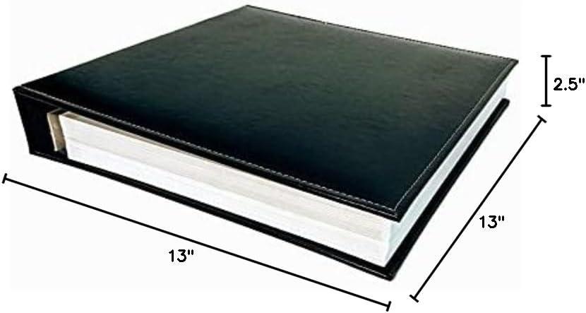 BEACHWATER POOL & SPA, LLC Photo Album Self Adhesive, 100 Pages 50 Sheets, Self Stick Sheet, Scrapbook, Picture Book, 4X6, 5X7, 8X10, 8-1/2X11, Replaceable Pages