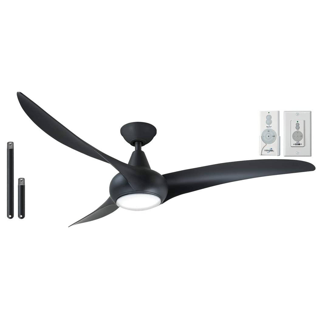 52" Wave 3 - Blade LED Propeller Ceiling Fan with Remote Control and Light Kit Included