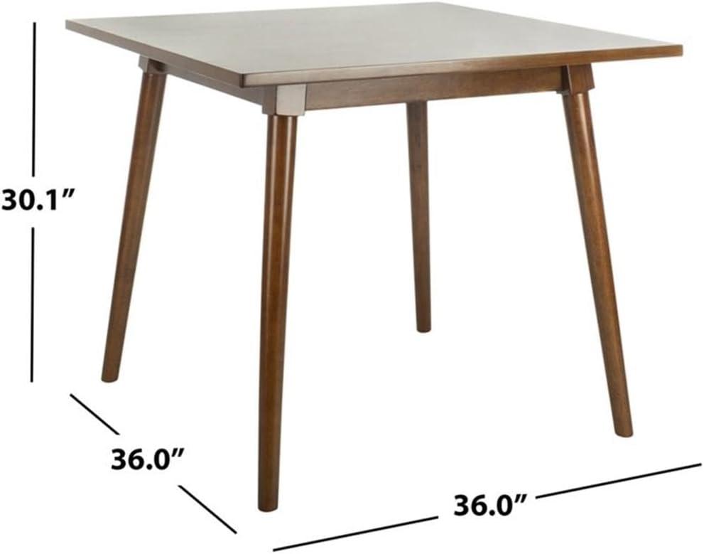 Simone Square Dining Table - DTB9200A - Walnut - Safavieh