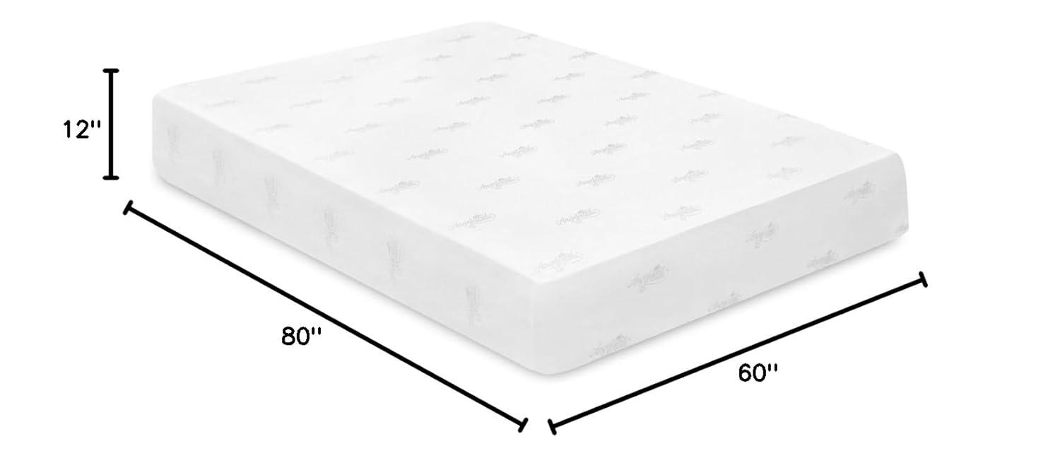 Angeland 12in. Medium Memory Foam Tight Top Queen Mattress