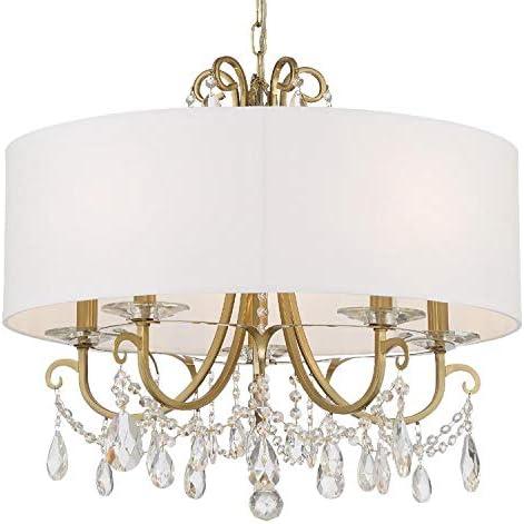 Crystorama Lighting Othello 5 - Light Chandelier in  Vibrant Gold