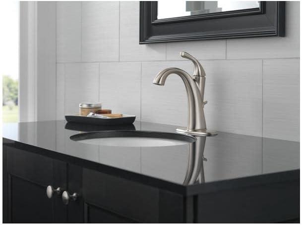 Delta Spotshield Brushed Nickel Single Handle Bathroom Faucet