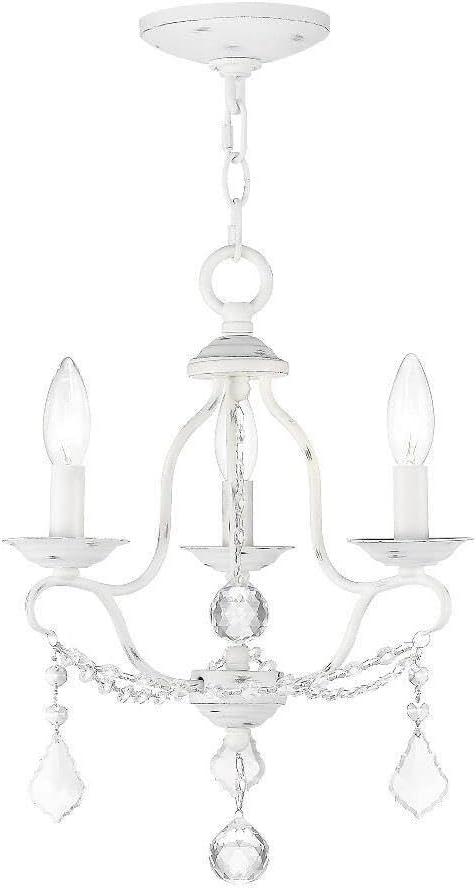 Livex Lighting Chesterfield 3 - Light Chandelier in  Antique White