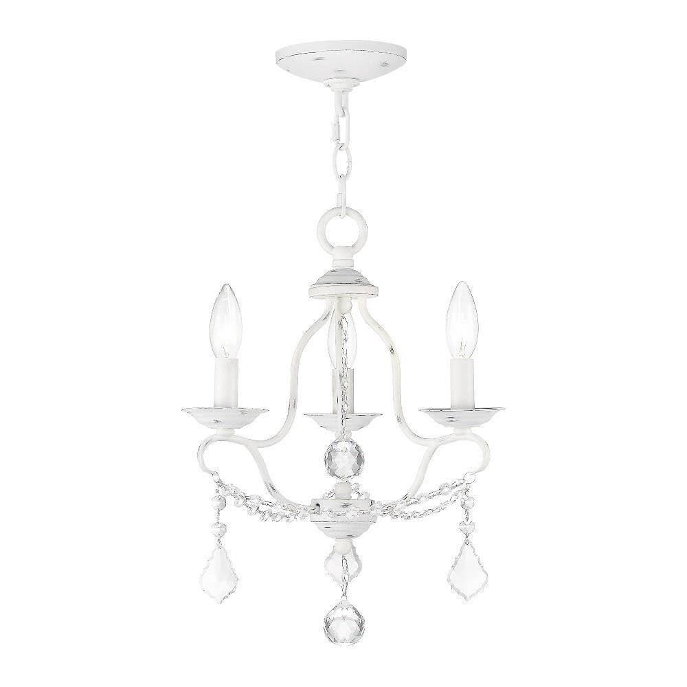 Livex Lighting Chesterfield 3 - Light Chandelier in  Antique White