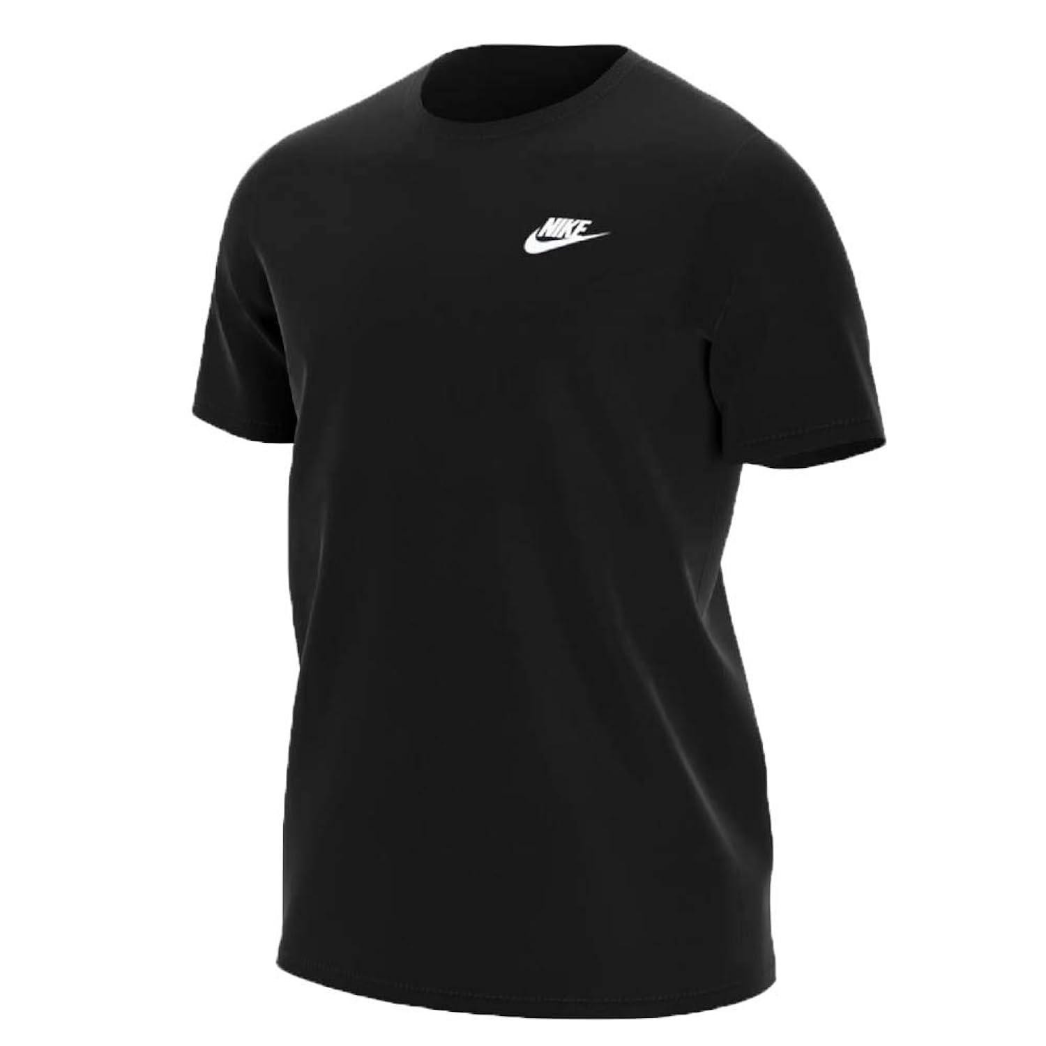 Men's 3XL Black Cotton Round Neck T-Shirt