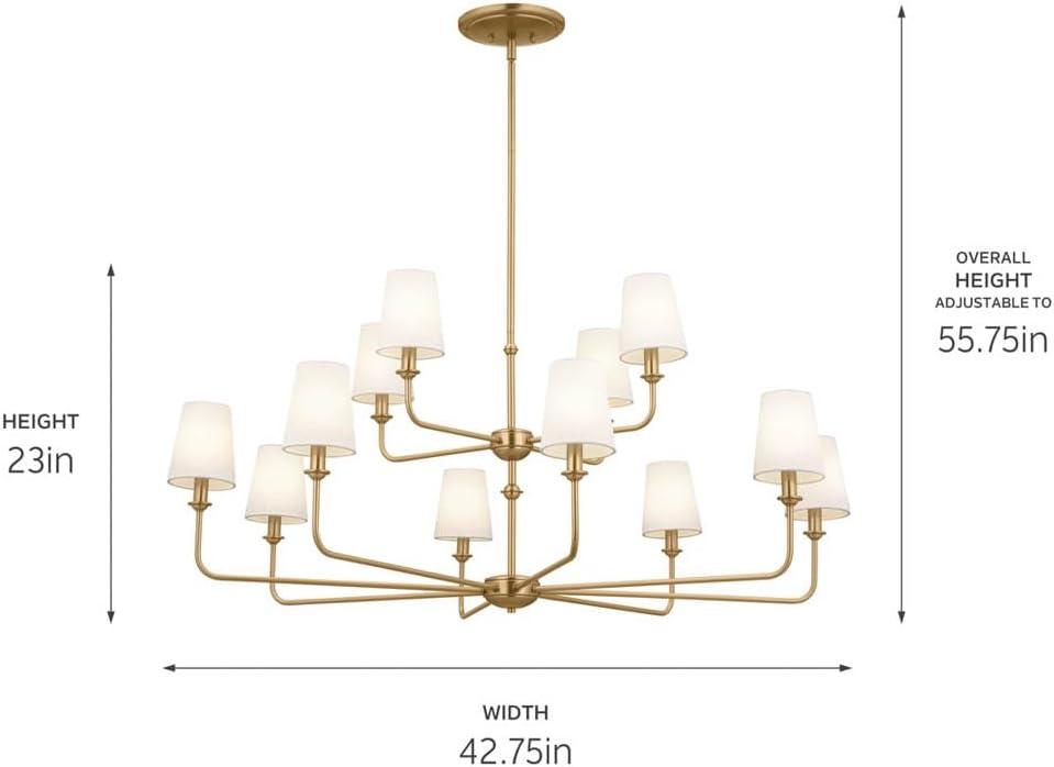 Kichler Lighting 12 - Light Dimmable Classic / Traditional Chandelier