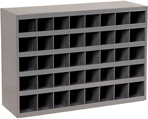 Durham 359-95 12 in. Steel 40 Opening Bin for Small Part Storage, Gray