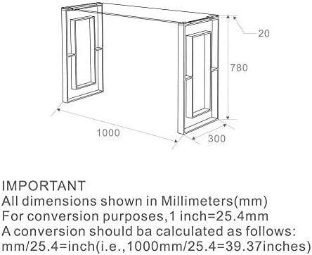 Contemporary Stainless Steel and Glass ConsoleDesk Gold