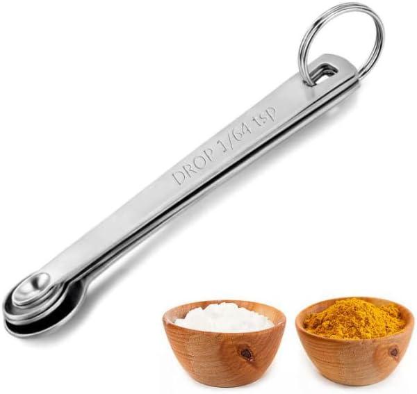 Precision at Your Fingertips: Mini Measuring Spoons Set - Stainless Steel (Set of 5)