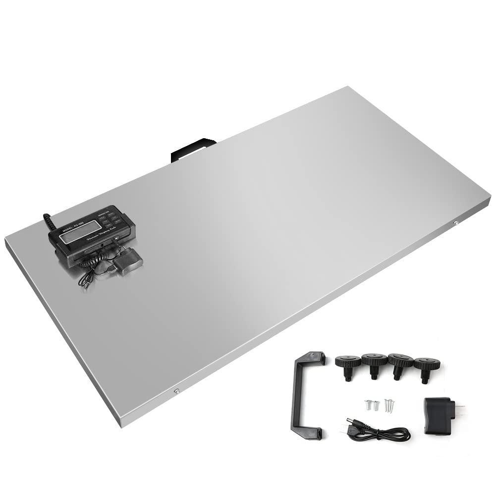 VEVOR 1100Lbs x 0.2Lbs Digital Livestock Scale Large Pet Vet Scale Stainless Steel