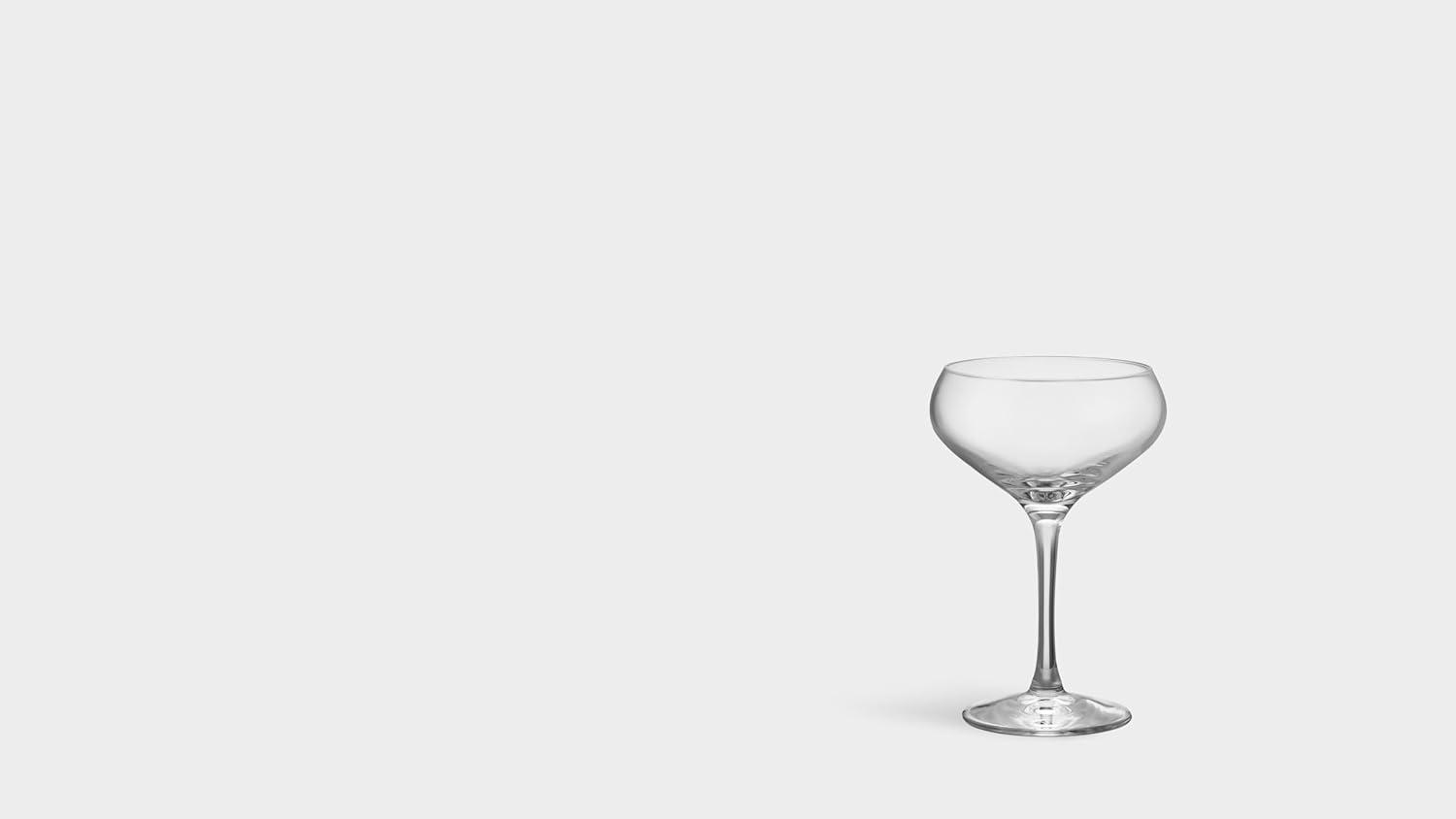 Orrefors Glass Coupe, Set of 4, 4 Count (Pack of 1), Clear