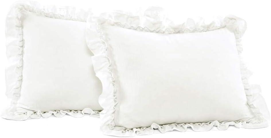 Ella Shabby Elegance Ruffle Lace Microfiber Comforter Set