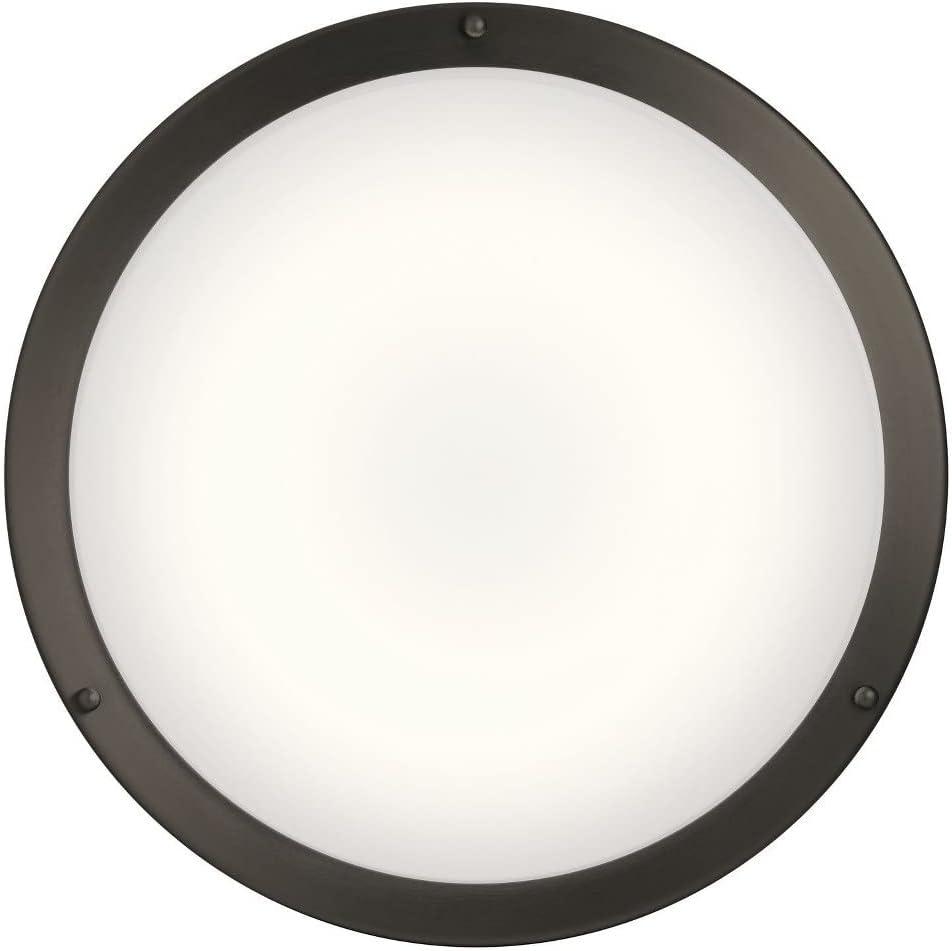 Kichler 10769Led Avon 14" Wide Integrated Led Flush Mount Drum Ceiling Fixture - Bronze