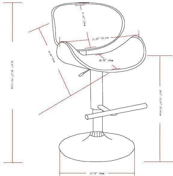 Marana Bentwood Swivel Adjustable Height Bar Stool