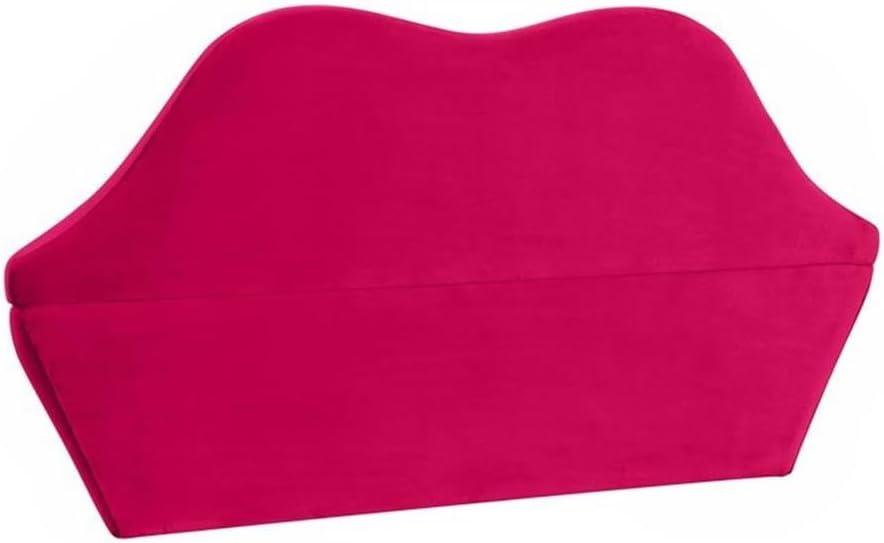 Maklaine 36"H Transitional Velvet Upholstered/Wood Settee Sofa in Pink