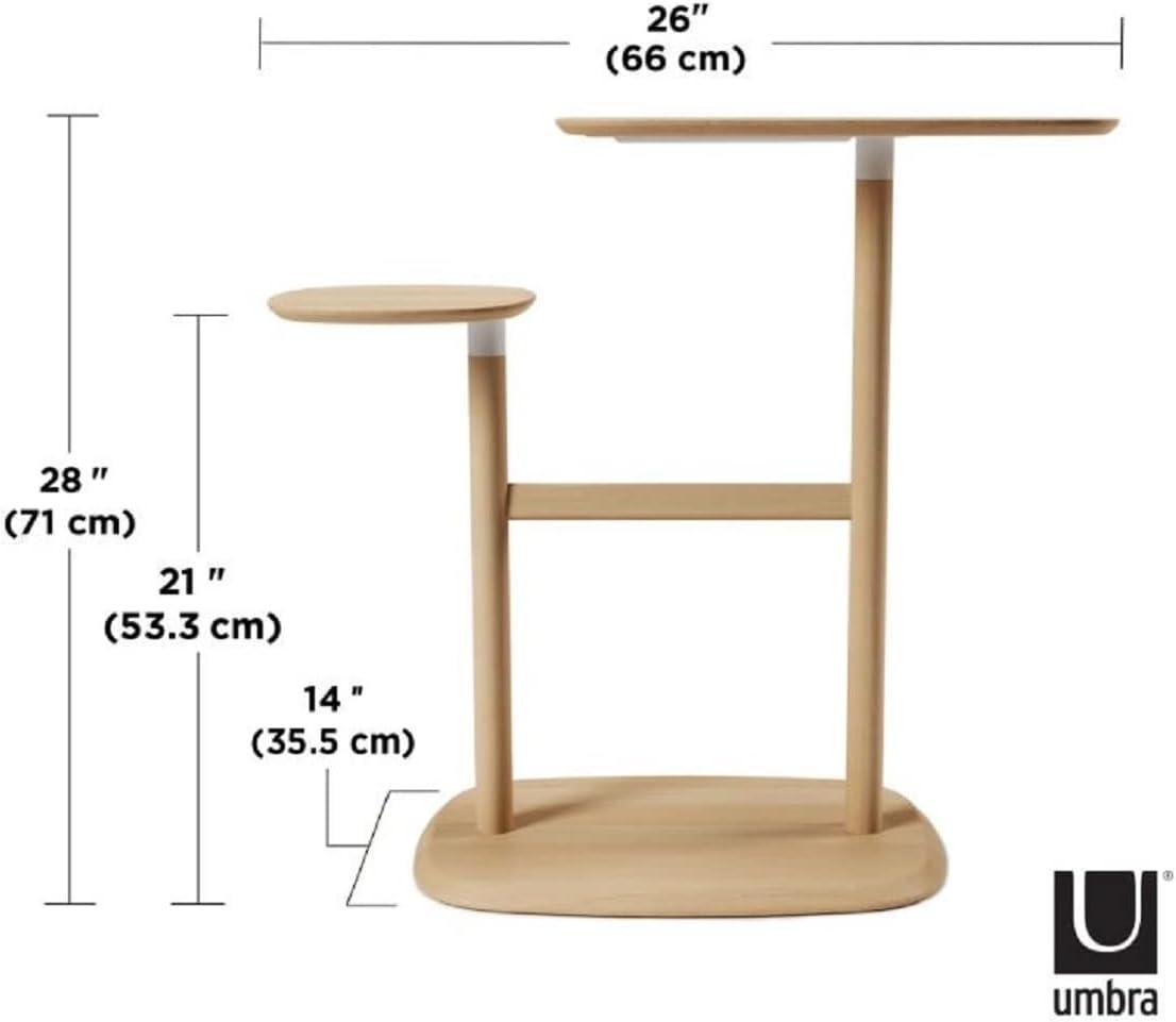 Swivo Solid Wood End Table