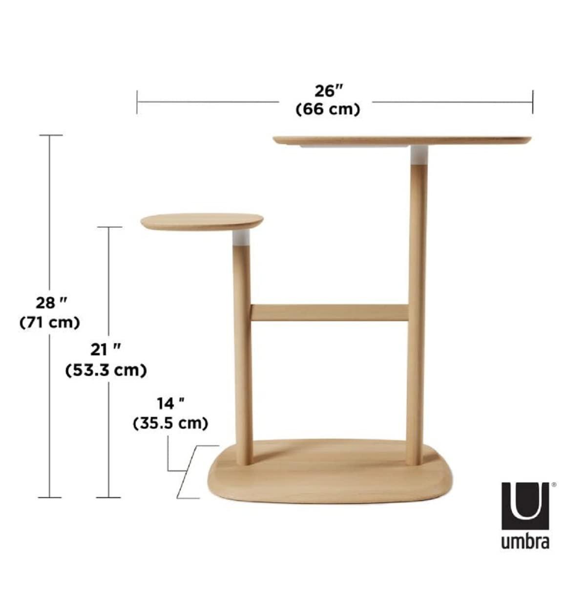 Swivo Solid Wood End Table