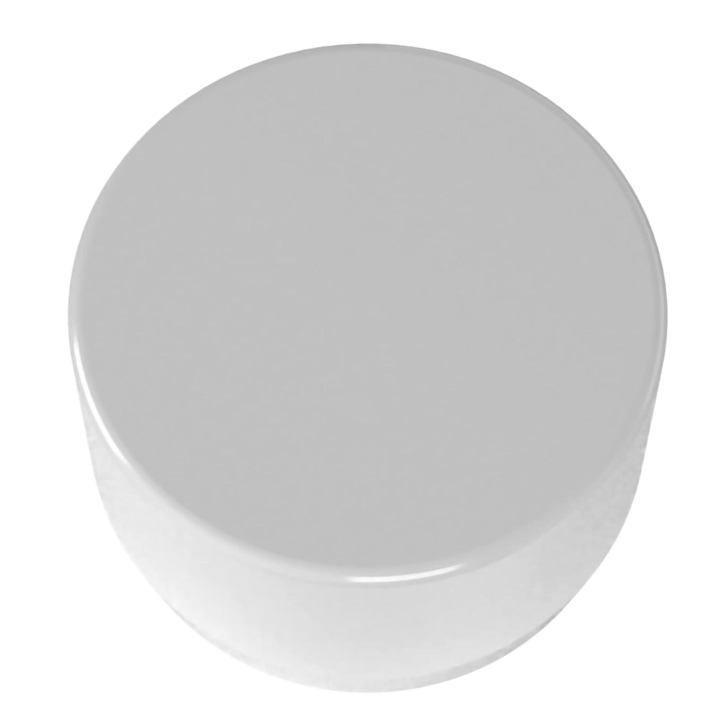 FORMUFIT F002EEC-WH-10 PVC External End Cap, Furniture Grade, 2" Size, White (Pack of 10)