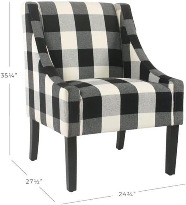 Modern Swoop Accent Armchair - HomePop