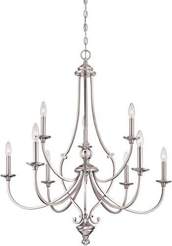 Minka Lavery - Savannah Row - Chandelier 9 Light Brushed Nickel in Traditional