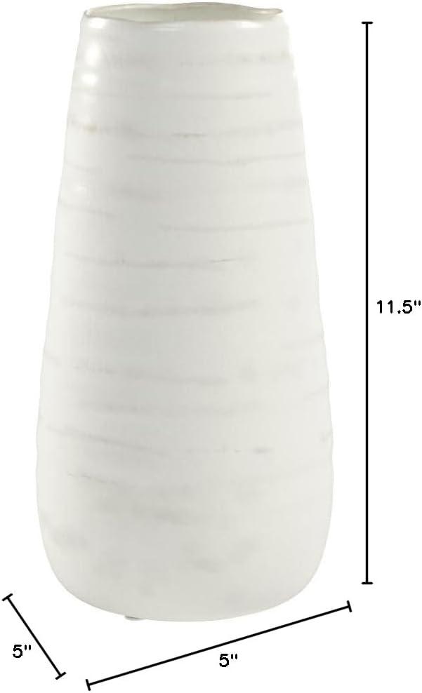 Sullivans Tall Ceramic Vase 11.5"H Off-White