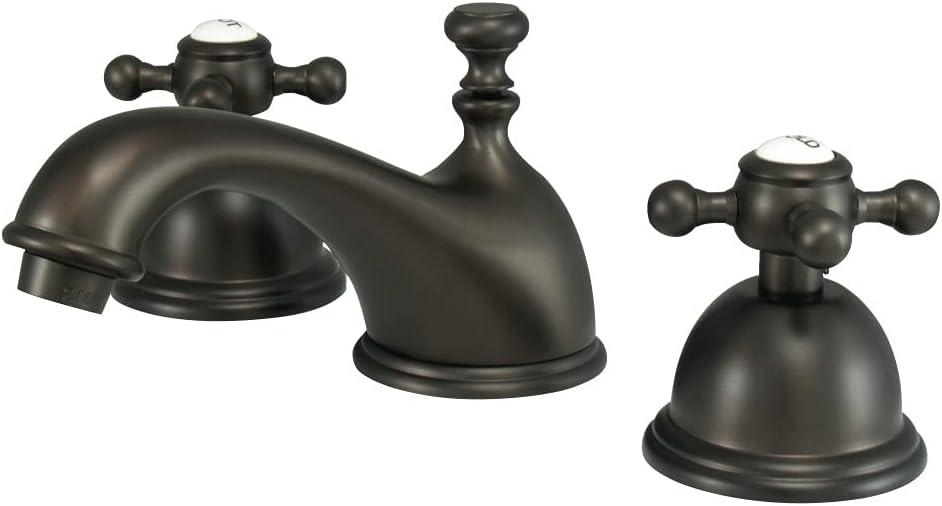 Vintage Elegance 8-Inch Widespread Oil Rubbed Bronze Bathroom Faucet