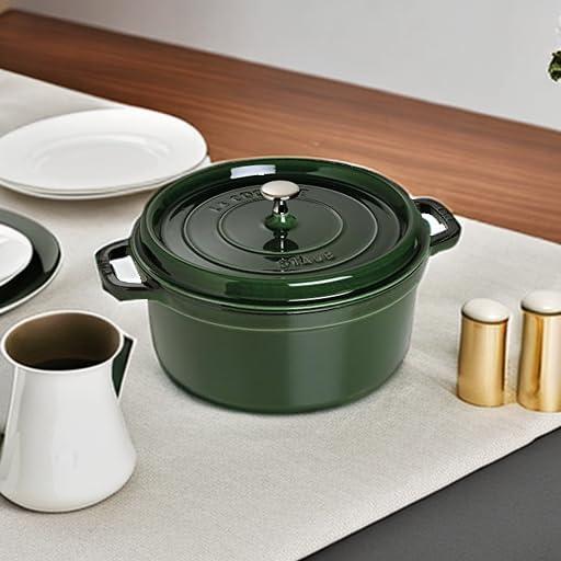 Staub ® 7-Qt Basil Round Cocotte