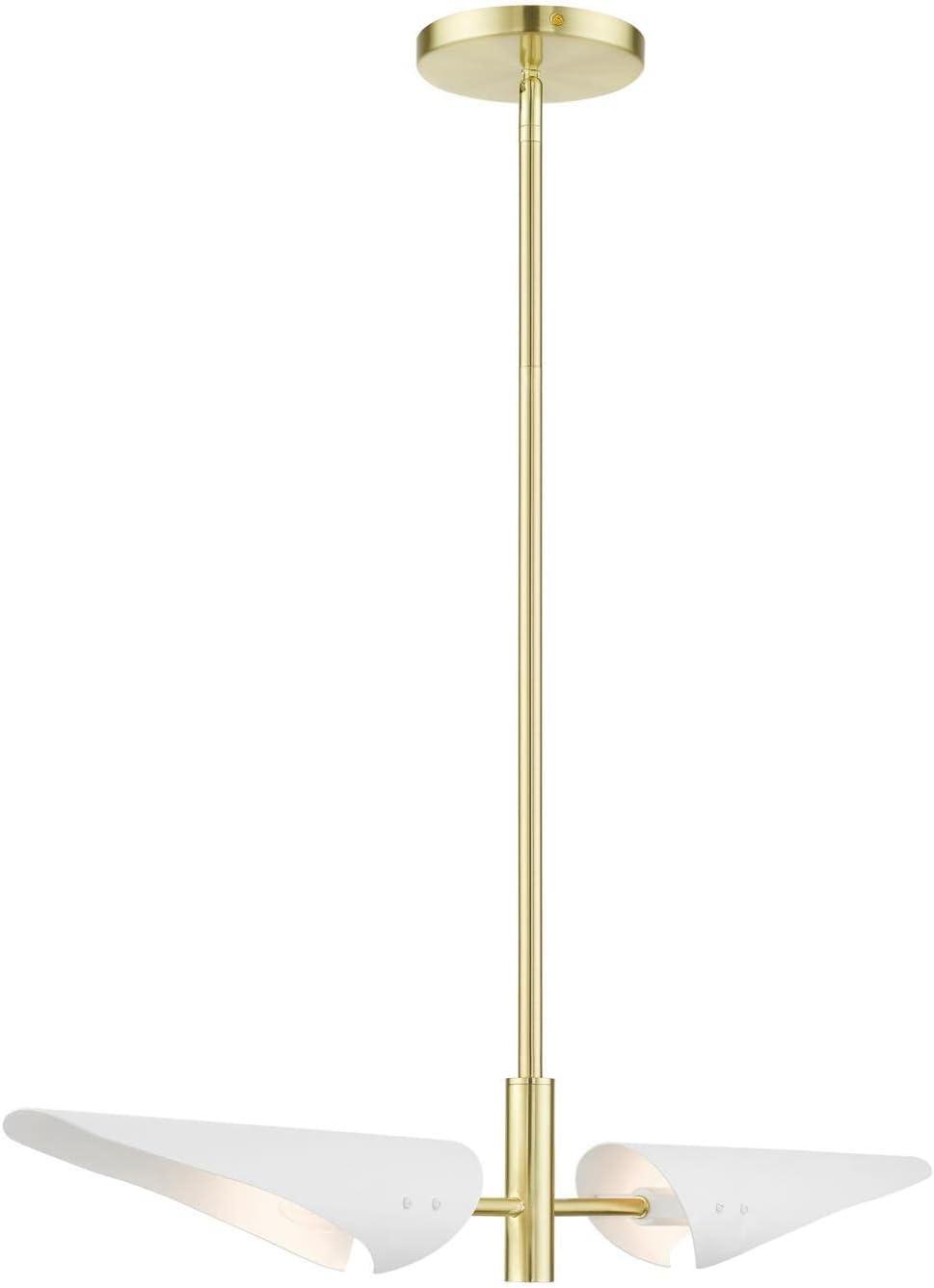 Livex Lighting Capistrano 2 - Light Chandelier in  Satin Brass