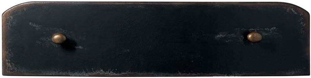 Distressed Black 34" Wood Two-Drawer Nightstand with USB Port