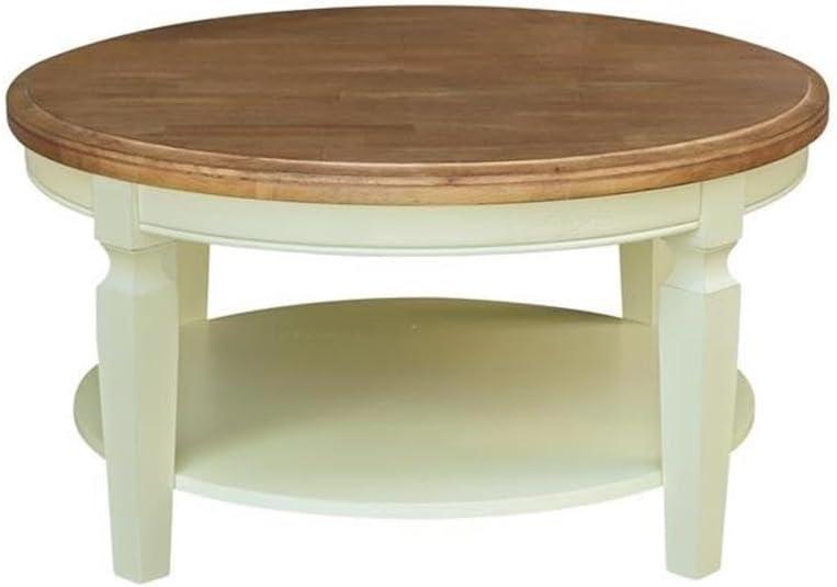 International Concepts Vista Solid Wood Round Coffee Table