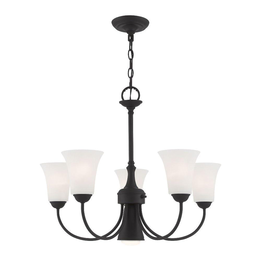 Livex Lighting Ridgedale 5 - Light Chandelier in  Black