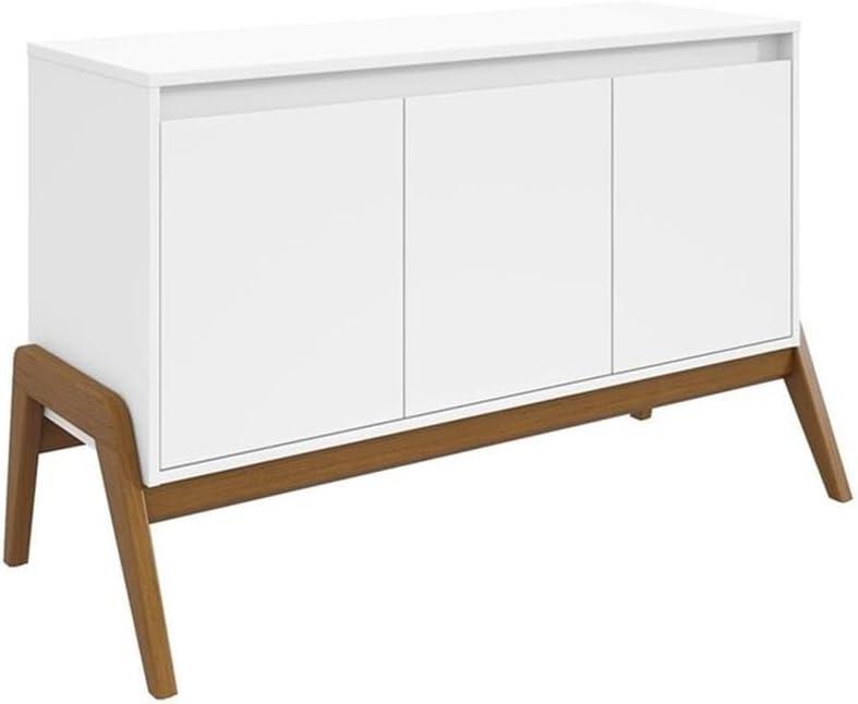 Manhattan Comfort Jernya 49" Sideboard with 4 Shelves in White
