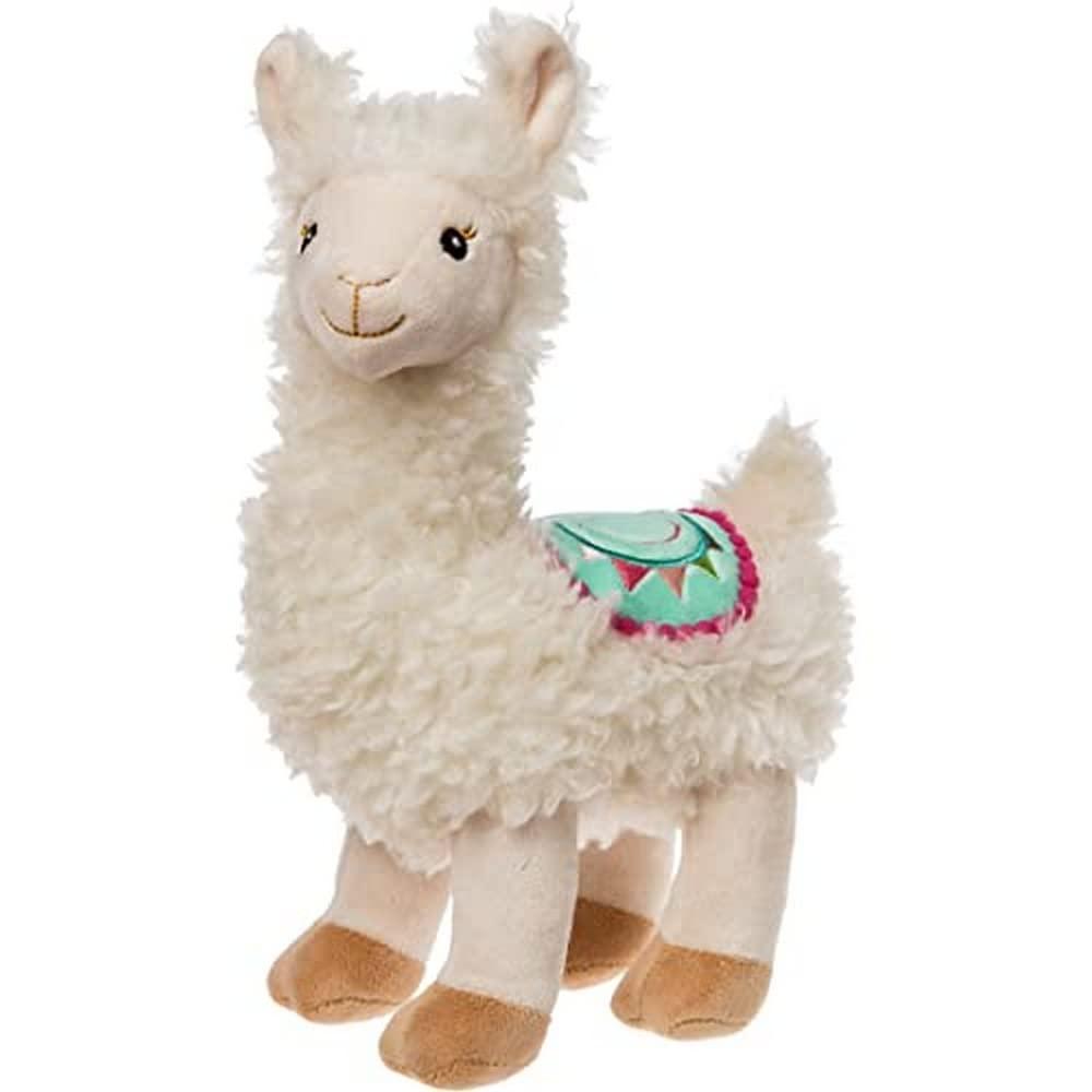 Off-White Sherpa-Like Plush Llama Toy, 10-Inches