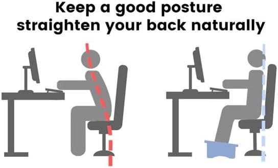 CONSDAN Consdan Footrest, Ergonomic Footrest for Under Desk at work, Nursing Footstool