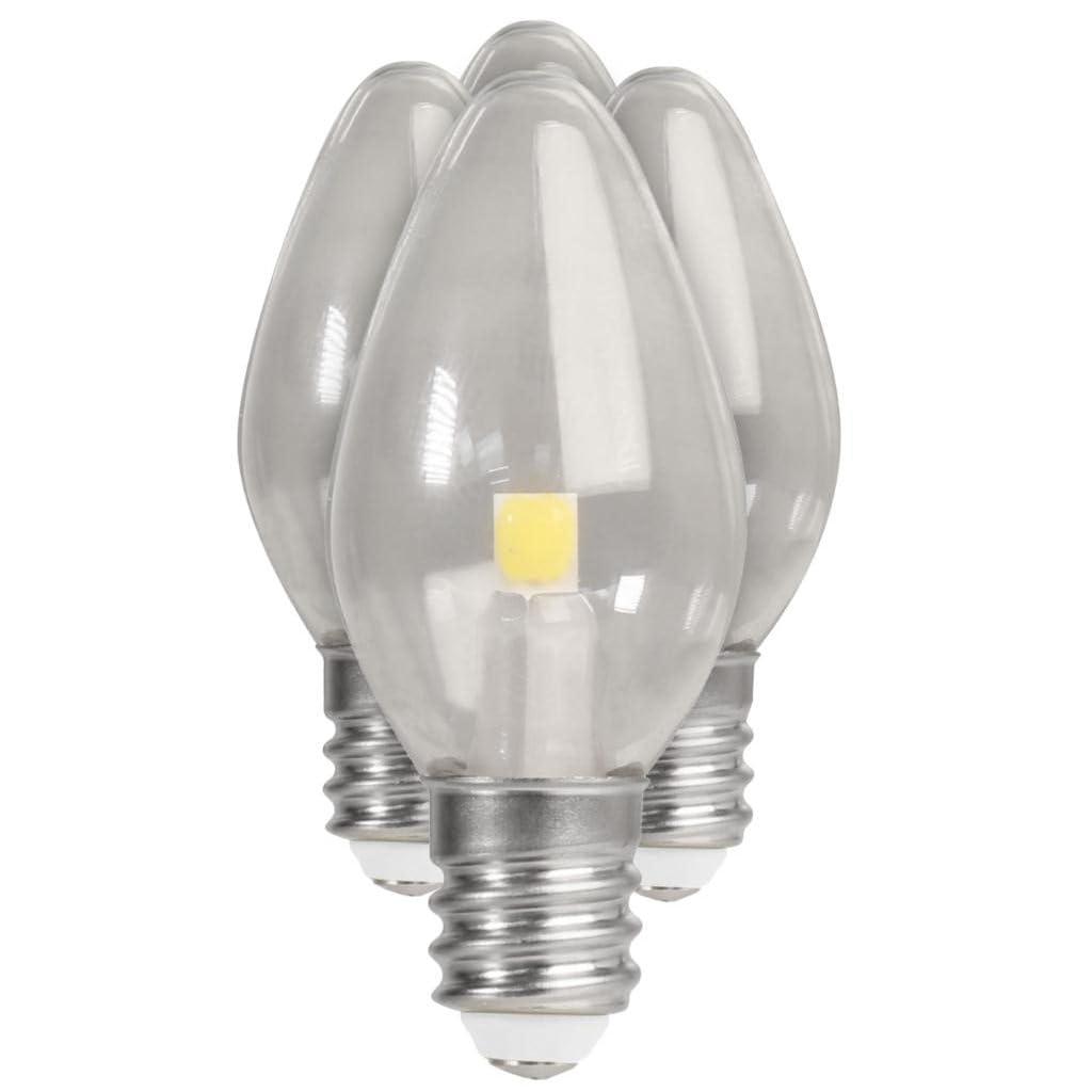 4 watt Equivalence 0.5 watt 15 Lumen C7 Nightlight LED Bulb, Daylight - Pack of 4