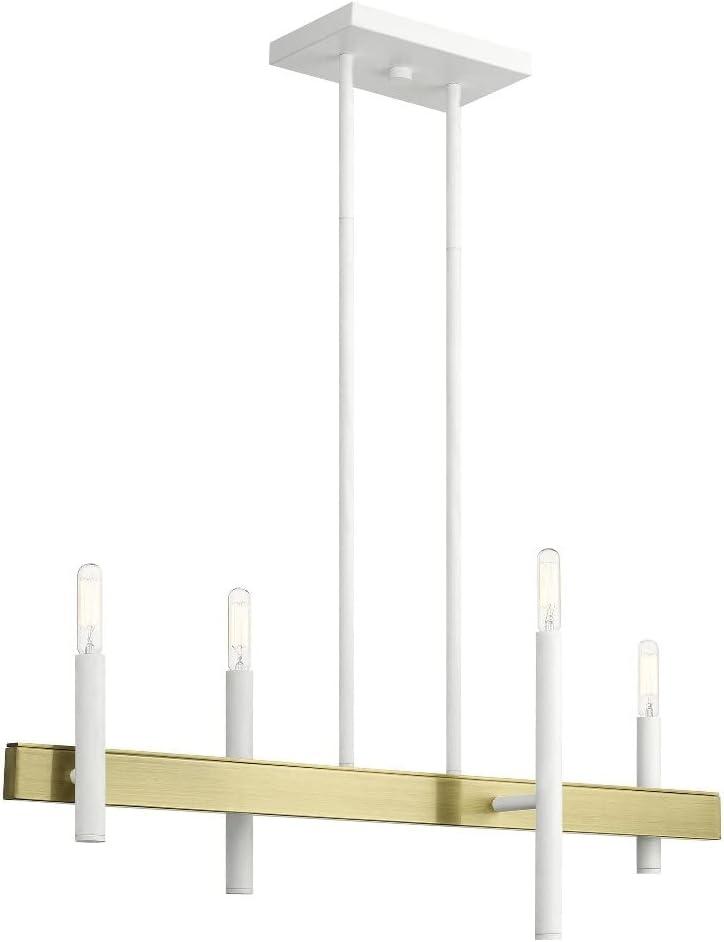 4 - Light Kitchen Island Modern Linear Chandelier