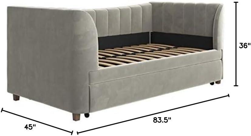 Valentina Twin Upholstered Daybed with Trundle