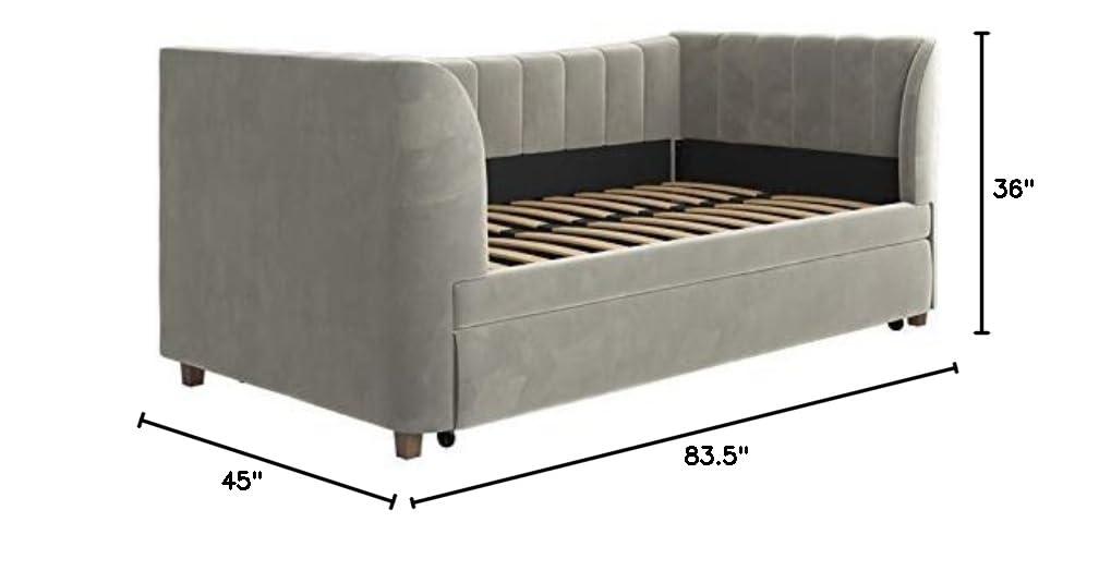 Valentina Twin Upholstered Daybed with Trundle