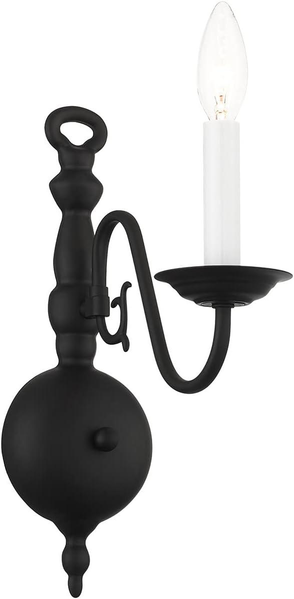 Livex Lighting Williamsburgh 1 - Light Wall Light in  Black