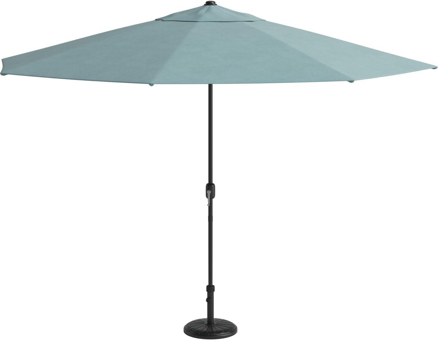 Hanover Montclair 9-Piece High-Dining Set in Ocean Blue with 8 Counter-Height Swivel Chairs and 60-Inch Square Table