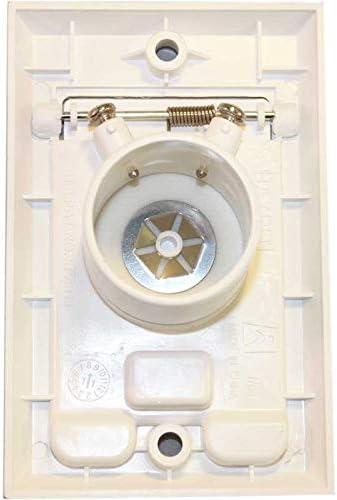 6 Pack of HAYDEN Central Vacuum Wall Inlets - White Square Door 1700-01 Vac Hose Outlet