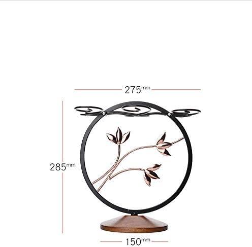 Fiamer Metal Freestanding Wine Rack For Wine Glasses, Kitchen, Bar, Table Decor - -