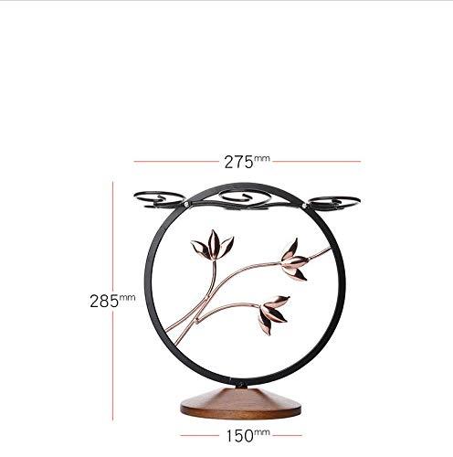 Fiamer Metal Freestanding Wine Rack For Wine Glasses, Kitchen, Bar, Table Decor - -