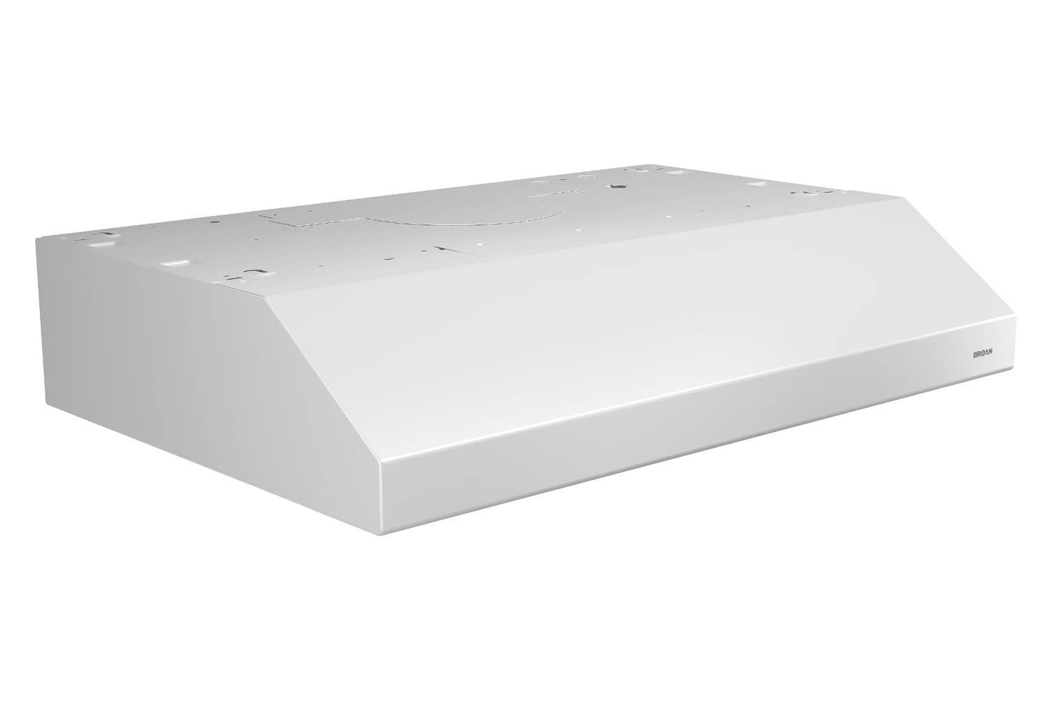 Broan Glacier 30-Inch 300 Max Blower CFM 5 Sones Range Hood BCSD130BL