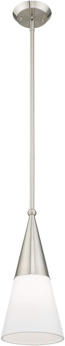Livex Lighting Stockholm 1 - Light Pendant in  Brushed Nickel