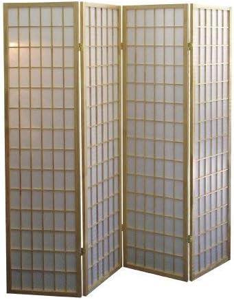 Legacy Decor Room Divider Privacy Screen Partition Shoji Style 6 ft Tall