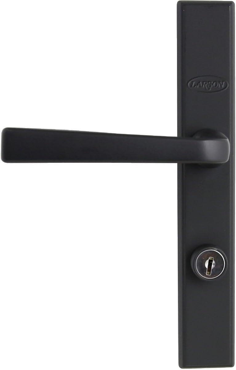 Matte Black QuickFit Lockable Storm Door Handle Set